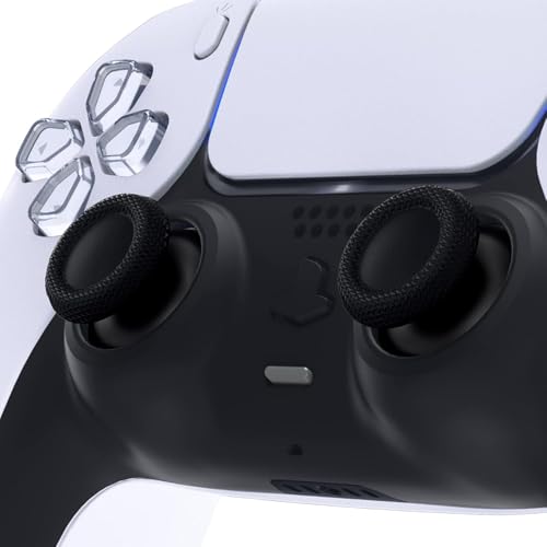 Image of Replacement Joystick Analog Caps for PS5 Controller | Anti-Slip Thumb Grips Cover Stick | Thumbstick Caps for PlayStation 5 DualSense Gamepad (Black)