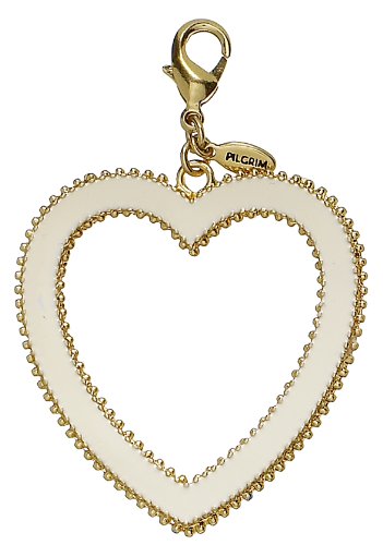 Preisvergleich Produktbild Pilgrim Damen-Anhänger, Vergoldet, Weiß 514-201