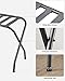 SONGMICS Luggage Rack, Pack of 2, Luggage Racks for Guest Room, Suitcase Stand, Steel Frame, Foldable, for Bedroom, Gray URLR64GS-2