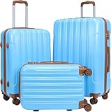 Équipement sûr et prêt à voyager : le set est équipé d'une serrure à combinaison à 3 chiffres réglable (jusqu'à 1 000 combinaisons) pour plus de sécurité. Des butées latérales protègent la coque et des fermetures éclair robustes garantissent une fiabilité à long terme.