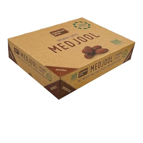 Seba Garden – Bio-Medjool-Datteln, Superzart, Reich an Ballaststoffen, 5 kg groß