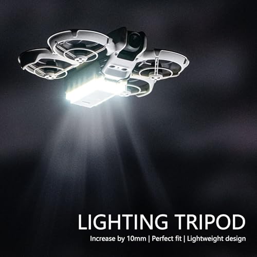 Train d'atterrissage LED rechargeable avec extension de jambe drone - 2
