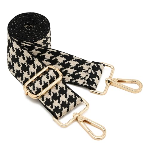 Image of ZOOEASS Wide Shoulder Strap Adjustable Replacement Belt Guitar Style Crossbody Bag Handbag Strap Multicolor Canvas Straps(Wide:1.5in)(Color22)