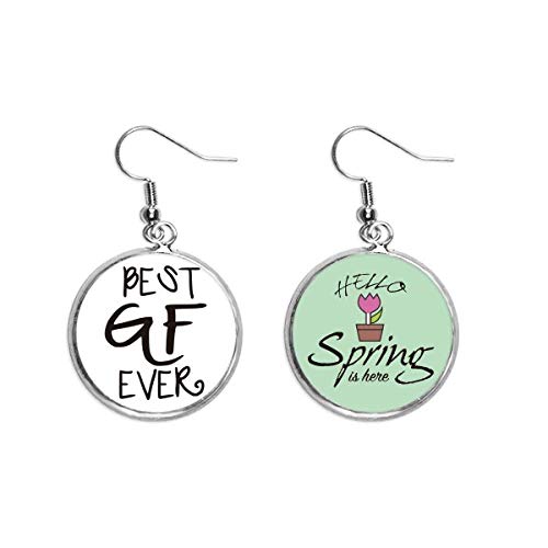 Pendientes de primavera de alta bisutería con colgante de amor exclusivo para San Valentín