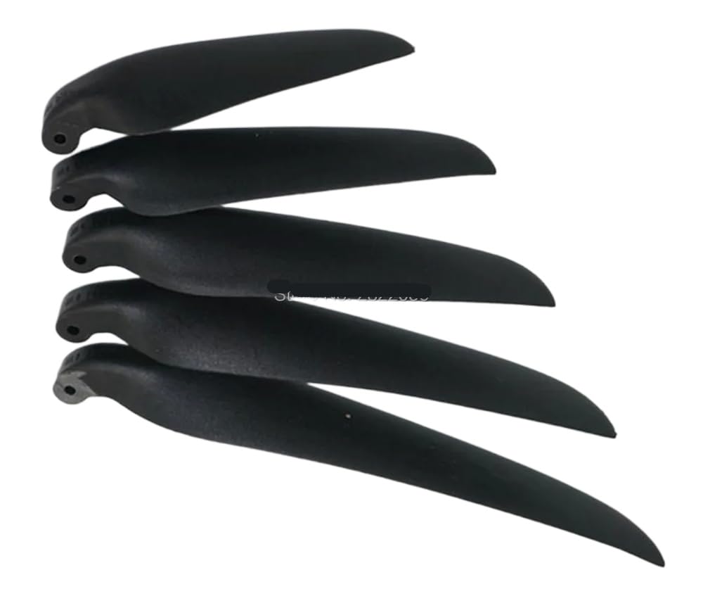 2 Pares de hélices Plegables de plástico para avión RC de 6 a 18,5 Pulgadas compatibles con hilanderos de plástico y Aluminio para Aviones de Control Remoto(18.5x10 2pair)