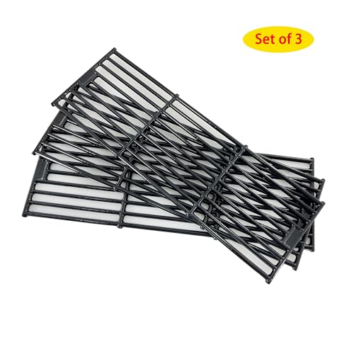 Direct store Parts Kit DG234 Heat Plates & Cast Iron Cooking Grid Replacement for Chargriller 3001 3030 4000 5050 5072,5252, 5650 Grill Models; fits for King Griller 3008,5252 Gas Grill
