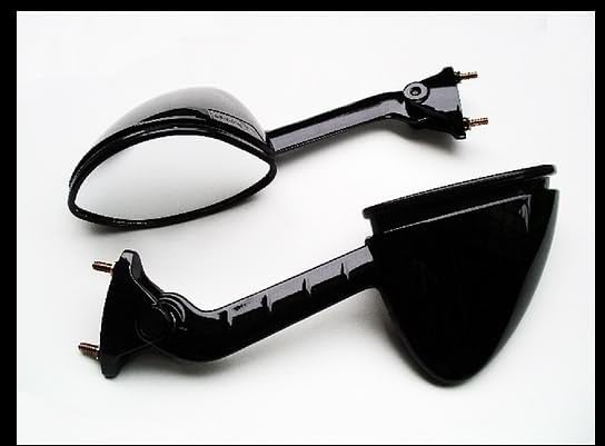 Gloss BLACK LOOK Mirror SET FIT KAWASAKI ZZR 1400 (2006-2020), Ninja ZX-14 (2006-2020), Ninja ZX-12R (2002-2006), Ninja ZX-14R (2012-2025) e-mark