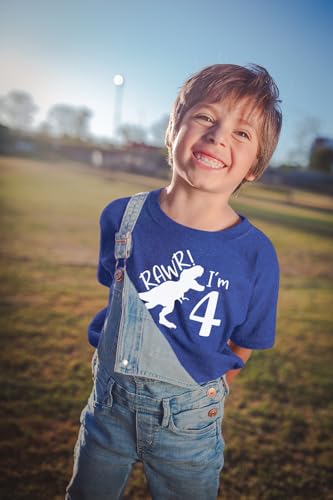 rawr im 4 Year Old boy Shirt Roar 4th Birthday Shirt boy Four Dinosaur Tshirt3
