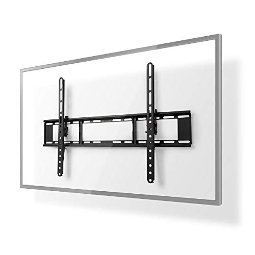 Montage TV mural basculable inclinable 20° pour grand écran LED noir