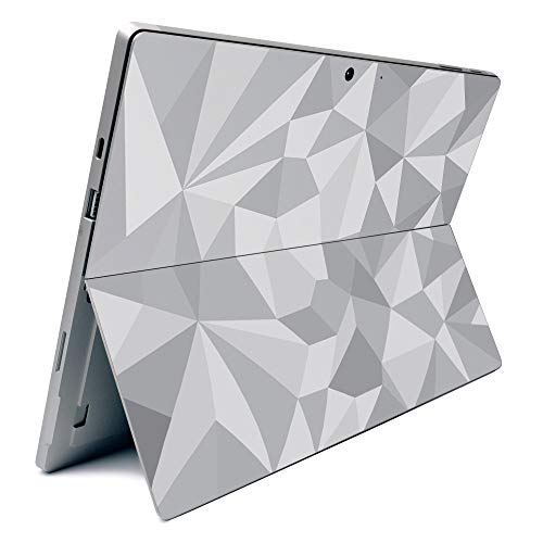 Image of MightySkins Carbon Fiber Skin for Microsoft Surface Pro 7 - Gray Polygon | Textured Carbon Fiber Finish | Easy to Apply, Remove, and Change Styles | Made in The USA
