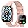 Smart Watch for Men Women(Answer/Make Calls), 1.95" HD Touch Screen Fitness Watch with Sleep Heart Rate Monitor, 110+ Sports Modes, IP68 Waterproof Activity Trackers Compatible Android iOS, Light pink