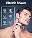 Haosens Electric Foil Shavers for Men, Cordless Rechargeable Men's Electric Razor Shaver - Type-C Fast Charging, Wet & Dry Use with Power Display, Travel Lock