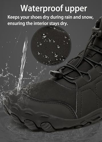 Hrtesus Winter Barefoot Shoes Women Men, Grounding Barefoot Shoes for Winter, Hike Barefoot Shoes Women Men for Walking, Running, Hiking, Outdoor, Camping, Mountaineering3