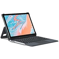 Tablet 10.1 Zoll Android 10, VASTKING K10 Pro, 1080P FHD Octa-Kern Tablet mit Tastatur und Stift, 4 GB RAM, 64 GB ROM, 60 Hz, 13 MP Kamera, 5G WiFi, GPS, Silbergrau
