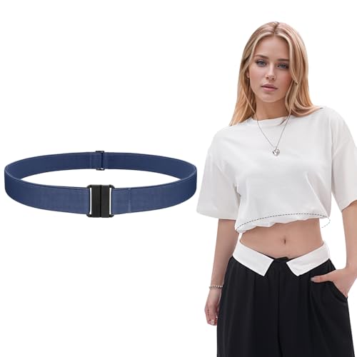 SUOSDEY Crop Top Tuck Elastic Waist Band for Tucking Shirts Adjustable Sweater Cropping Belt Shirt Tuck Band Women