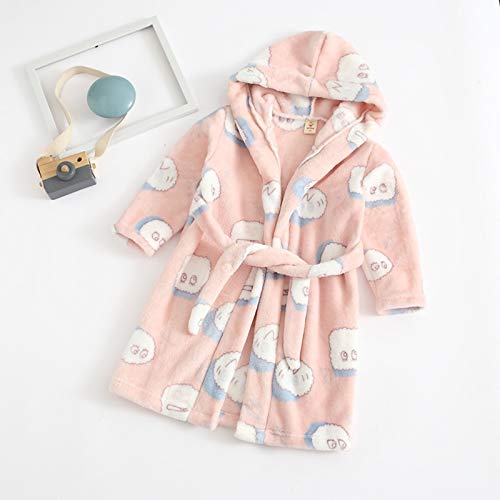 Little Story Baby Clothes,Toddler Baby Boys Girls Cartoon Bathrobes Flannel Night-Robe Sleepwear White Girls Coat&Jacket for Baby Easter Gifts