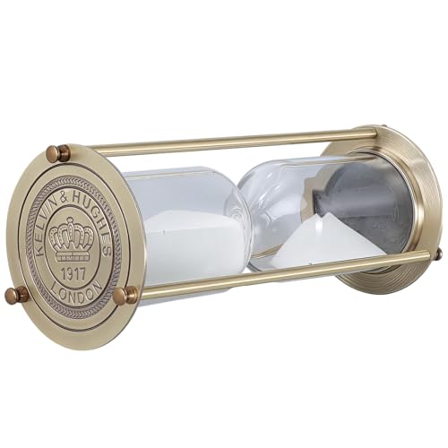 Reloj de arena de metal vintage de 60 minutos, base de metal dorado con temporizador de arena, reloj de cristal de arena decorativo retro, decoración de regalo, elegante oficina en casa, estudio y