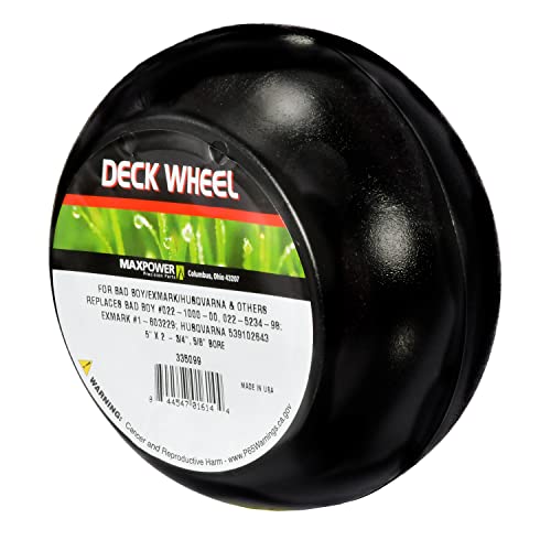 Maxpower 335099B Replacement Deck Wheel for Bad Boy Mowers Replaces OEM # 022-1000-00