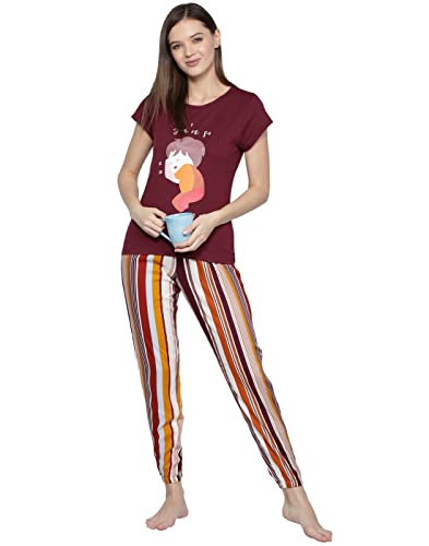 Image of B STORIES Maroon Stripes PJ