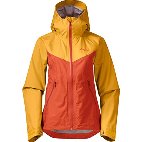 Bergans Damen Letto V2 3L Jacke, Brick-Light golden Yellow, S