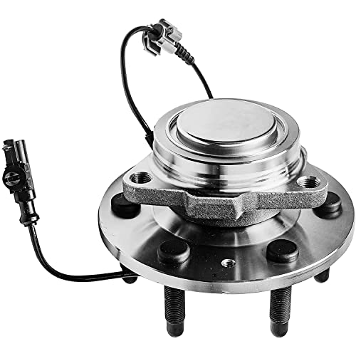 Image of Detroit Axle - RWD Front Right Knuckle Kit for 2007-2013 Chevrolet Silverado 1500 Avalanche GMC Sierra 1500, 2007-2014 Suburban Yukon XL 1500 Tahoe Escalade ESV Steering Knuckle, Wheel Bearing Hub