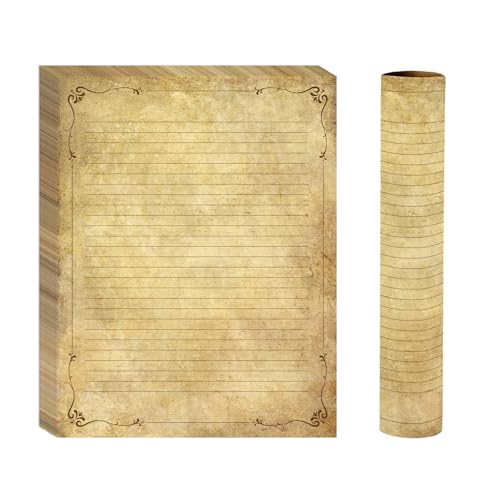 Papier sulfurisé vieilli double face 100g/m² Goefun idéal scrapbooking et lettres