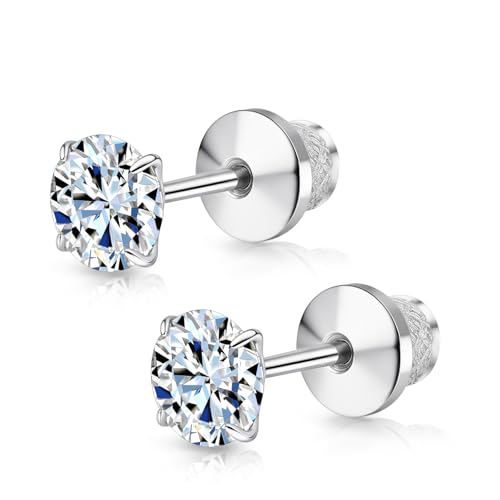 Limerencia Moissanite Ohrringe Damen Titan Hypoallergen Schmuck Geschenk für Frauen VVS1 Reinheit D Farbe