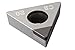 Sandvik Coromant T-Max Q-Cut CBN Grooving Insert, E-G Geometry, CB20 Grade, Uncoated, 1 Cutting Edge, N151.2-600-50E-G, Neutral Orientation, 6mm Cutting Width, 0.0079" Corner Radius, 50 Insert Seat Size (Pack of 1)