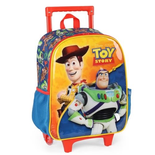Luxcel, Mochila Escolar Infantil De Rodinhas Toy Story Woody Laranja