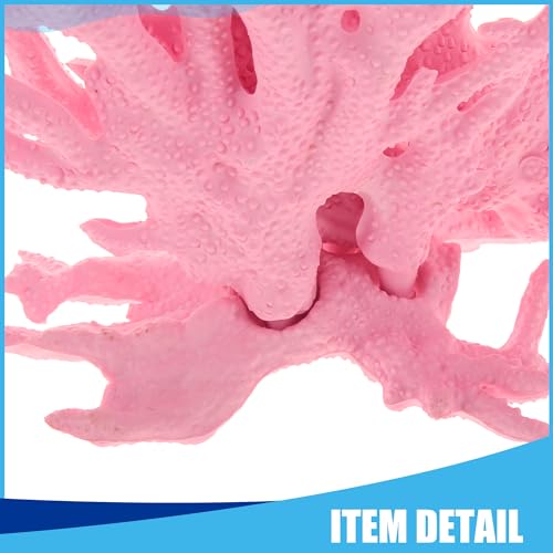 Image of Colorful Coral Reef Decor, Mini Faux Coral Decor for Aquarium Decorations,6.3x5.31inch (Pink)