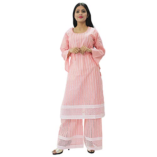 Cotton Kurti with Plazo Pant Suit Set 
