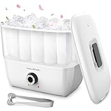 EASYINBEAUTY Hot Towel Warmers for Spa, Holds 16 Small Towels, 5L Portable Towel Steamer with Quickly Heating in 1-5 Mins, Auto Off Timer Foldable Towel Warmer for Facials, Barber, Manicures, Massage