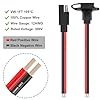 Xiatiaosann SAE Power Socket Sidewall Port Weatherproof Solar SAE Quick Connect Flush Mount SAE Plug Adapter, 10AWG SAE Extension Cable for Solar Panel RV Motorcycle Generator Battery Charger #2