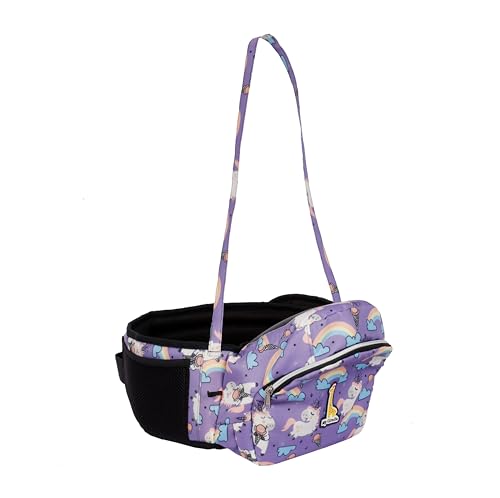 My Giraffe – Hippy Hop – Hip Seat Baby Carrier for 5 Months to 3 Years | Diaper Storage & Phone Pocket | Portable Sling Strap | Ergonomic Seat | Supports Up to 20 kg | Travel-Friendly (Purple Unicorn) My Giraffe – Hippy Hop – Hip Seat Baby Carrier for 5 Months to 3 Years | Diaper Storage & Phone Pocket | Portable Sling Strap | Ergonomic Seat | Supports Up to 20 kg | Travel-Friendly (Purple Unicorn)