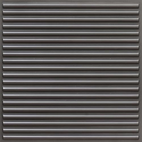 Image of PVC Self-Adhesive Wall Panels for Home Interior Decor | Set of 10 Panels | Total Coverage 10 Sq. Ft. (Metallic Grey)