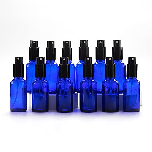 YIZHAO Yizhao blau sprühflasche glas 30ml sprühflasche klein glas mit [zerstäuber] für Ätherisches Ölekosmetik apotheker reinigungaromatherapie massage haare - 12pcs