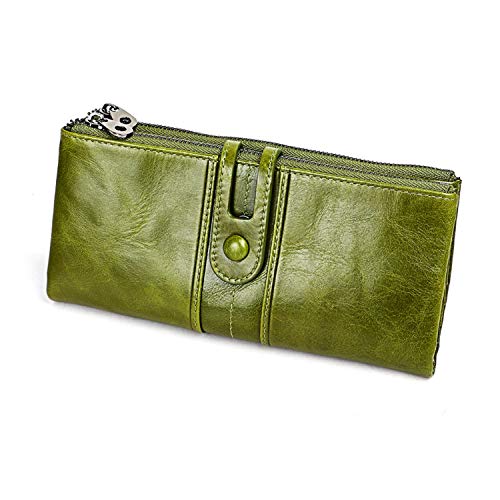 Leather Wallets For Women Western Bifold Check Book Holder Women's Wallets, Card Cases & Money Organizers Large (green)3