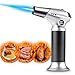WOSTOO Cannello da Cucina, Bruciatore a Gas Cucina Ricaricabile con Blocco Sicurezza e Fiamma Regolabile per Cucinare, Barbecue, Creme Brulee, Gas Butano Non Incluso
