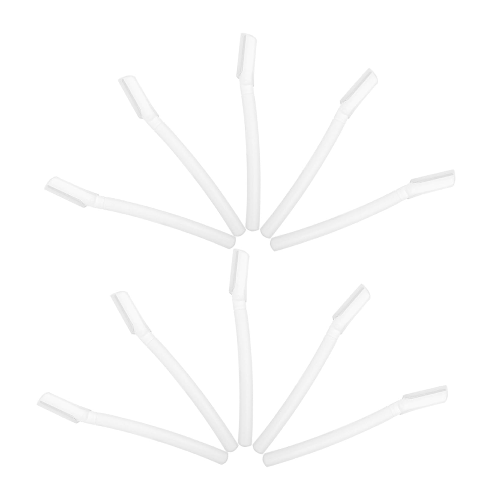 WOFASHPURET 1set Eyebrow Trimmer Portable Facial Hair Razor Eyebrow Shaver with Cover for Beginners Compact Design for Travel Easy Hair Removal and Face 10pcs