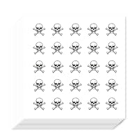 AHANDMAKER 500Pcs Self-Adhesive Planner Stickers, Skull Stickers Pirate Skull Paper Decals for Planner Calendar Scrapbook Crafting Arts Party Seal Theme Party Decor DIY, 0.5 Inch