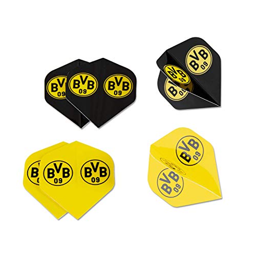 Borussia Dortmund Unisex Bvb-dart Dart Flights, Schwarz/gelb,Einheitsgröße EU