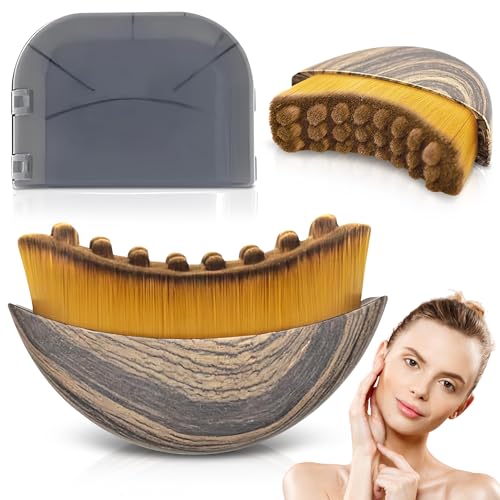 Lymphatic Contour Face Brush, Facial Brush for Lymphatic Drainage, Dry Lymphatic Massage Brush, Face...