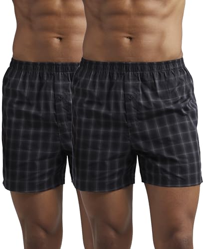 Image of Jockey 8222 Men's Super Combed Mercerized Cotton Woven Printed Inner Boxers with Ultrasoft and Durable Inner Waistband (Pack of 2)