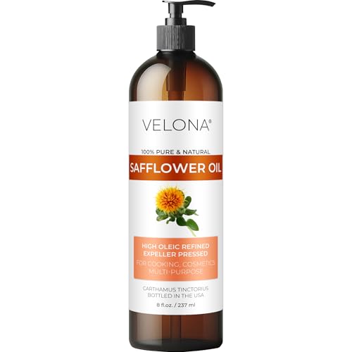 velona Safflower Oil - 8 fl oz, Expeller Pressed, Refined,