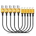 SMALLElectric Cables 1FT for Short iPhone Charger Cable 5Pack, Fast Charging USB Cord Compatible with iPhone X XS Max XR / 8/8 Plus / 7/7 Plus / 6/6 Plus / 5S / iPad/iPod, Black (1FT5Pack)
