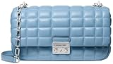 Michael Kors Tribeca Large Convertible Chain Shoulder Bag, Silver-Tone Hardware/Chambray