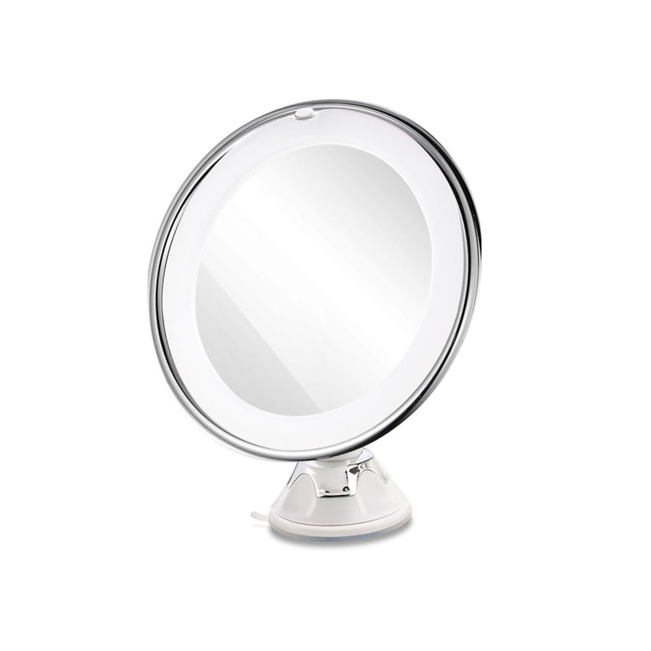 COLLBATH Espejo Cosmético LED Aumento Luz Espejo de Tocador con Ventosa para Baño Portátil para Maquillaje y Cuidado Personal