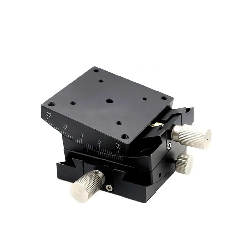 MYXJGNAIY X Axis XY Axis Manual Radian Angle Table, 60mm GFG60 GFWG60, Goniometer Table, Measurement Displacement Radian(GFWG60-60)