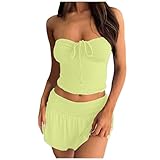 ensemble tailleur femme,tenue de sport femme ensemble,ensemble chemise pantalon femme,ensemble femme chic,ensemble tailleur jupe,ensemble sport femme musulmane,ensemble yoga femme,ensemble détente femme,ensemble en lin femme,ensemble lingerie sexy Ensemble Tailleur à manches courtes et pantalon avec poches Vêtement de détente hawaïen 2 Pièces Crochet Tenues pour Les Femmes Sexy Lace Up V Neck Top Jupe Deux Pièces Blazer Veste Chic Et Elegant Couleur Unie Slim Fit Business Travail Décontracté