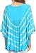 Sakkas Alannis Tie Dye Circle Poncho Top with with Wide Scoop Neck and Embroidery